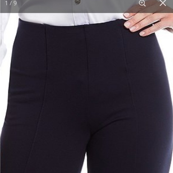 Investments Ponte Knit No Waist Slim Straight Pants L - Picture 8 of 9